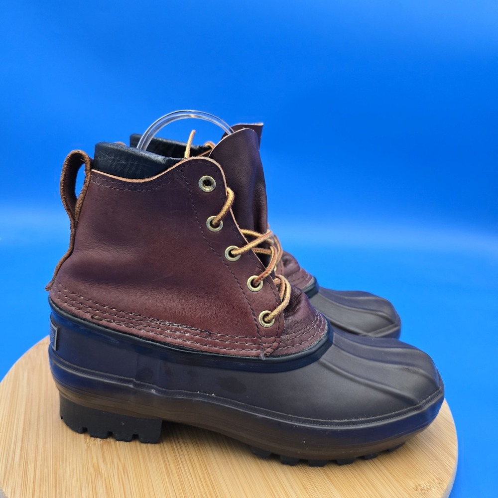 SCHNEE'S Bozeman MT Leather PAC Duck Hunter 6" Boots‎  Men's 6 EUC